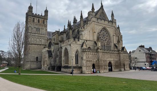 The volunteer fair takes place at Exeter Cathedral