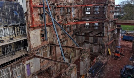Historic Exeter pub with mysterious skeleton protected in Royal Clarence restoration