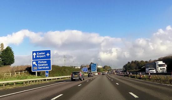 Major safety barrier replacement to begin on M5 between Exeter junctions from May 2026