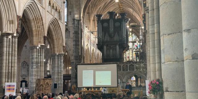 VIDEO: Exeter Cathedral hosts Holocaust Memorial Day service