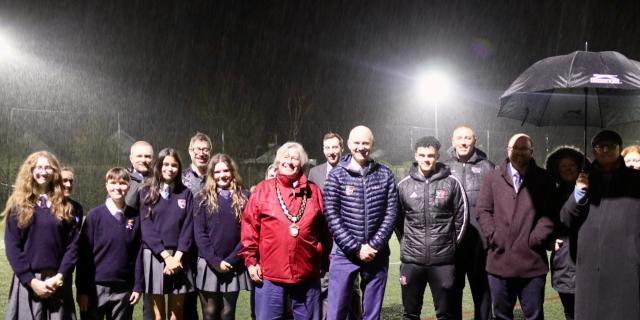 Exeter City star returns to open major upgrade at East Devon school