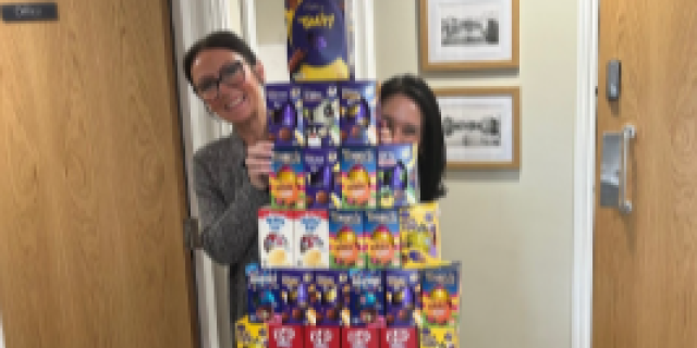 Exeter funeral home collects over 200 Easter eggs for families in temporary accommodation