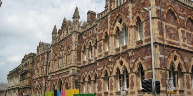 The Royal Albert Memorial Museum in Exeter, located on Queen Street 