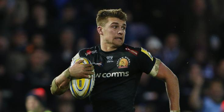 Fine form for Henry Slade. Pic from PPAUK