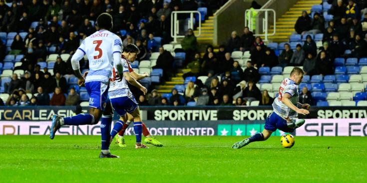 Luca Woodhouse equalises for Exeter City. Pic from PPAUK