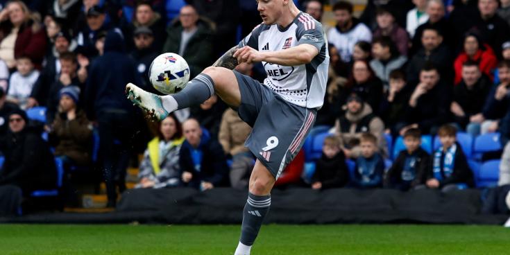 In-form Jayden Wareham for Exeter City. Pic from PPAUK