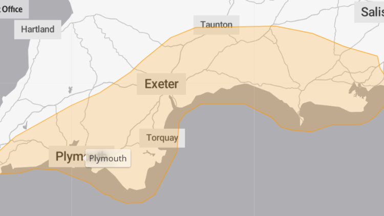ALERT: Amber Weather Warning issued for Exeter as Storm Chandra brings flooding risk and travel disruption