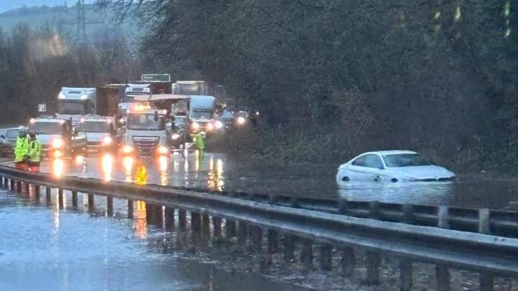 Severe flooding hits Devon as Storm Chandra leaves roads impassable