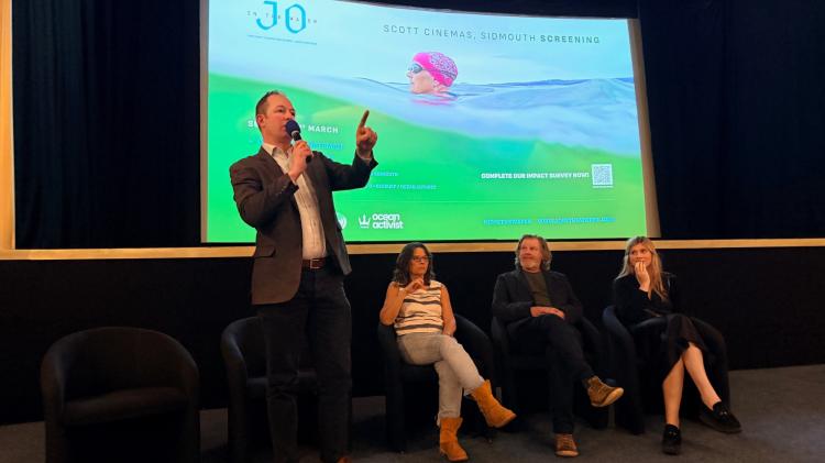 Richard Foord (standing) with Jo Bateman, Pip Piper and Liberty Bridge