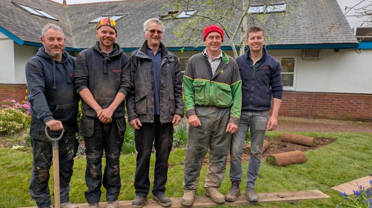 New lawn brings 'glory' back to Exeter hospice after storm delays