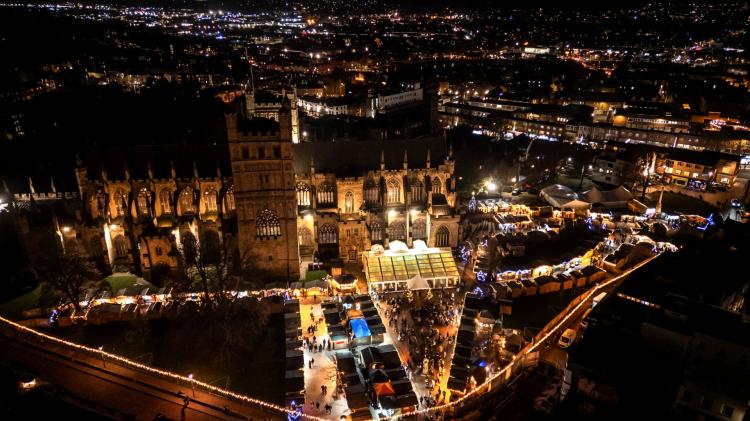 Exeter Cathedral Christmas Market seeks traders for 2026 after record-breaking year