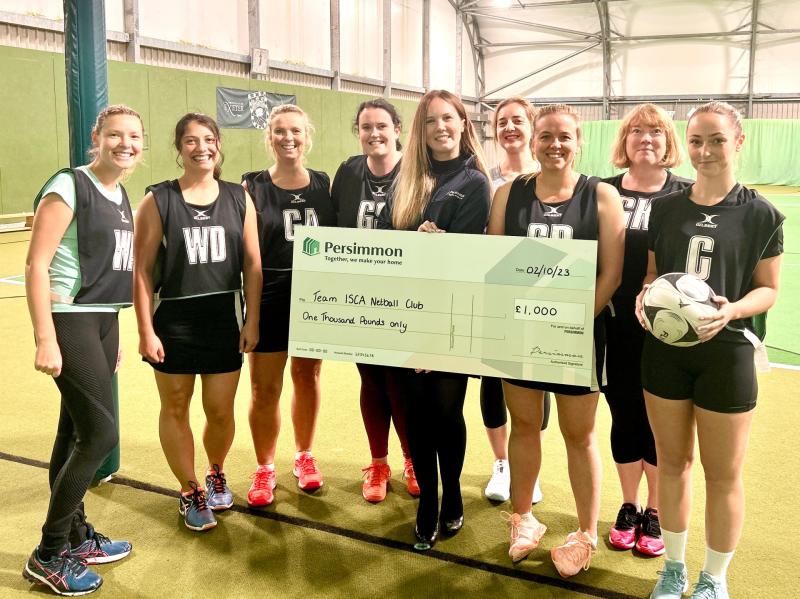 Exeter netball team shoot and score in funding bid