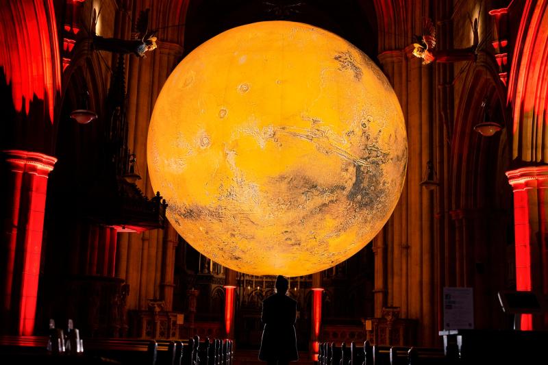 CONTEMPLATE WAR AND PEACE WITH MARS AT EXETER CATHEDRAL