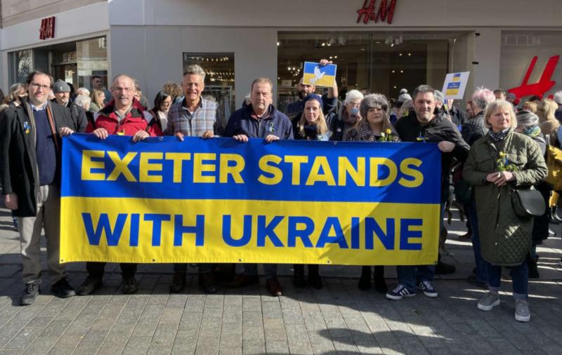 Council leader welcomes Ukraine war vigil