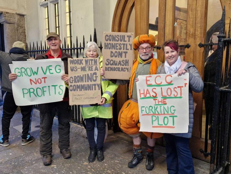Allotment holders protest bears fruit