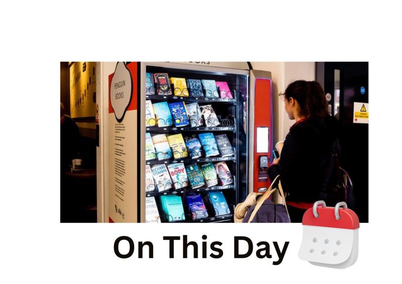 Book vending machine was installed at Exeter St David's
