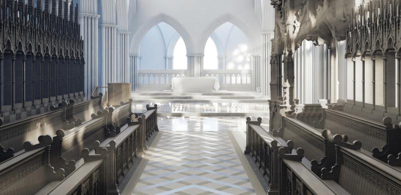 Exeter Cathedral’s medieval centrepiece reopens for Easter