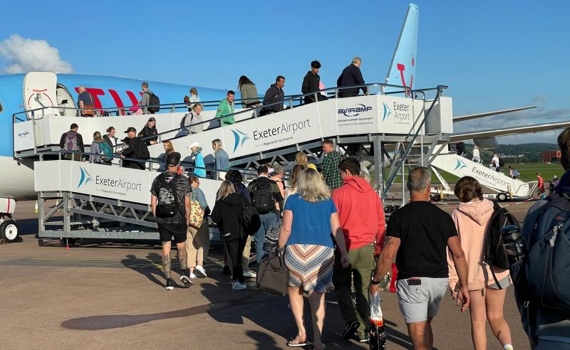 Extra TUI Airways aircraft to operate out of Exeter Airport