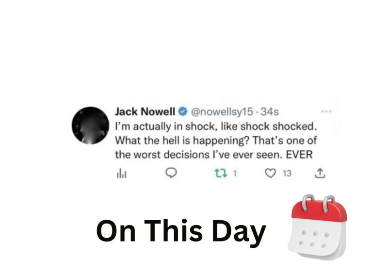 Nowell was in hot water over tweet