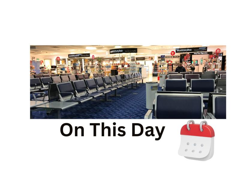 First flights took off linking Exeter with the USA