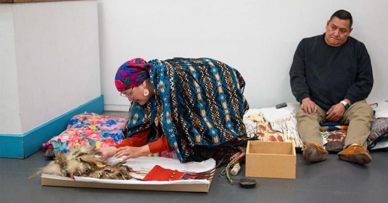 Sacred headdress handed over
