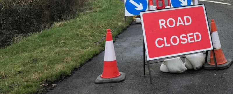Road closure warning