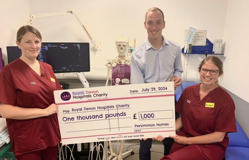 Persimmon Homes donates £1,000 to RD&E