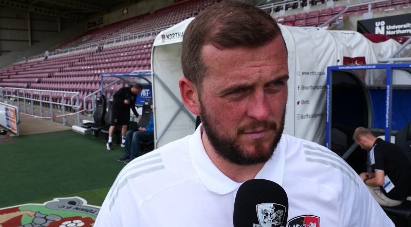 Pierce Sweeney reacts to Northampton Town defeat