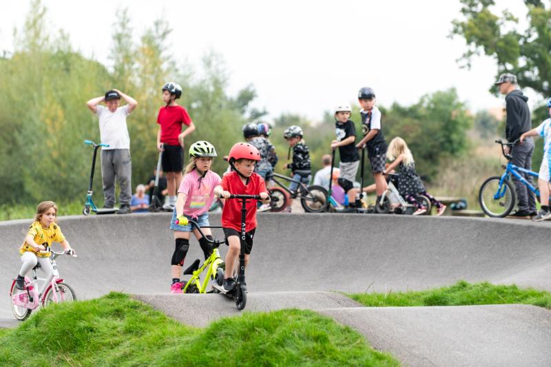 Cranbrook children are first to try the new pump track