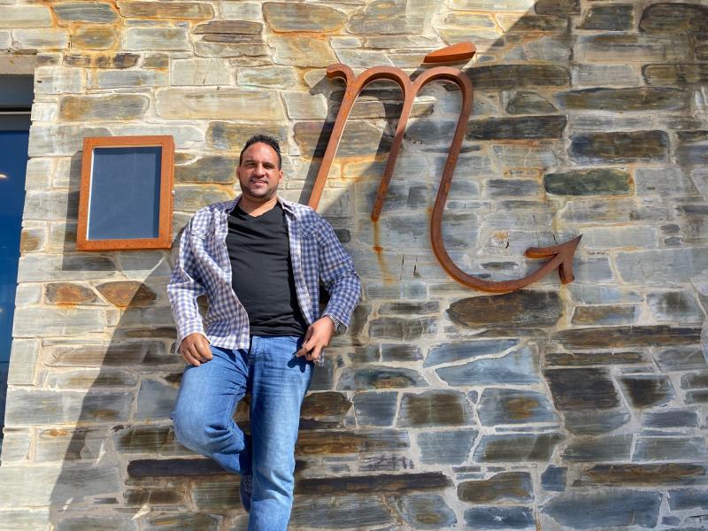 Michael Caines MBE outside Mickeys