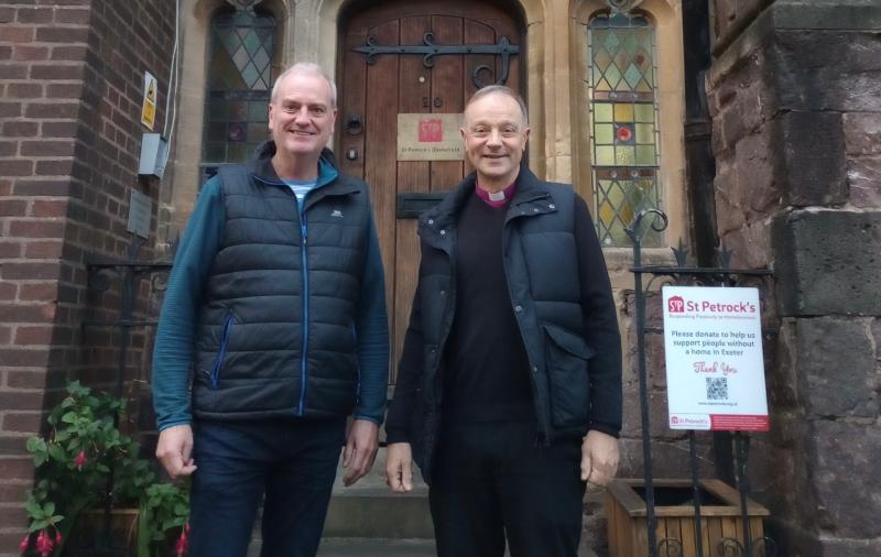 Bishop of Exeter becomes  homelessness charity Patron