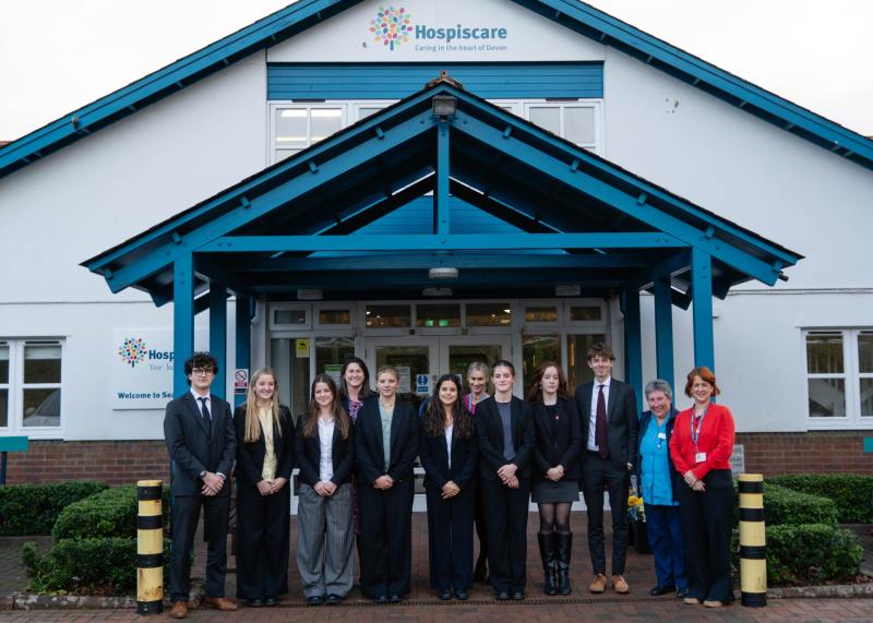 Hospiscare teams up with Exeter School