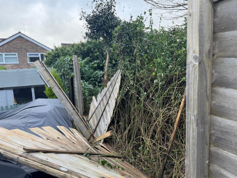 Many residents woke up to damaged properties