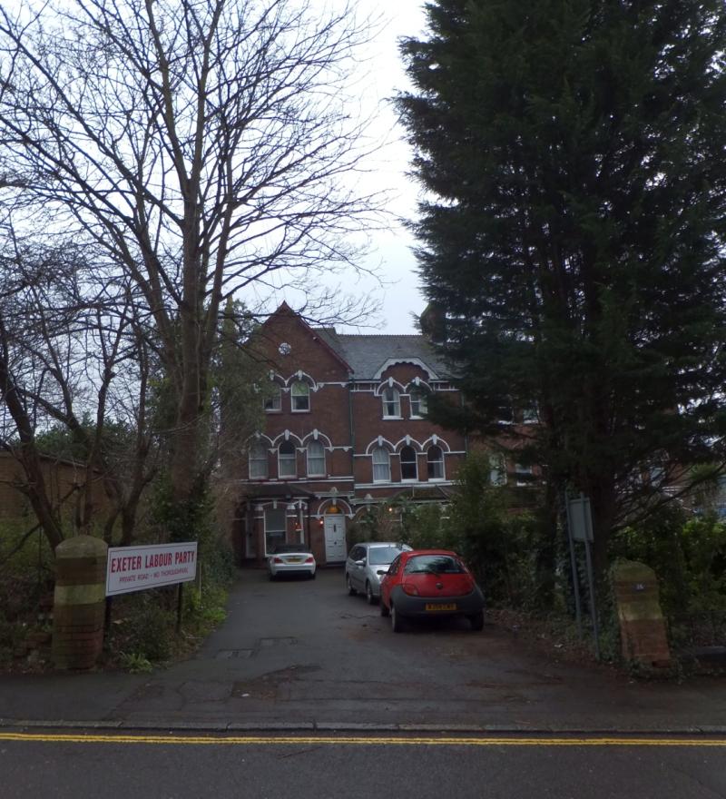 Exeter Labour Party offices, Clifton Hill by David Smith, CC BY-SA 2.0 <https://creativecommons.org/licenses/by-sa/2.0>, via Wikimedia Commons