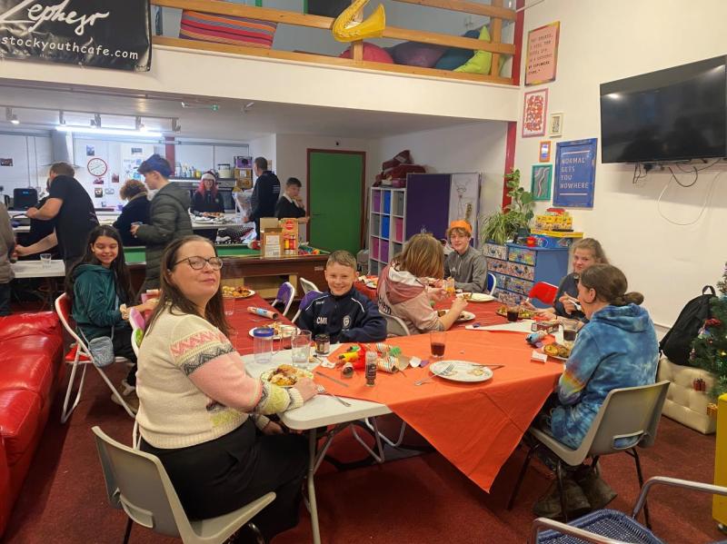 Youth Cafe lunch, Image: Devon & Cornwall Police