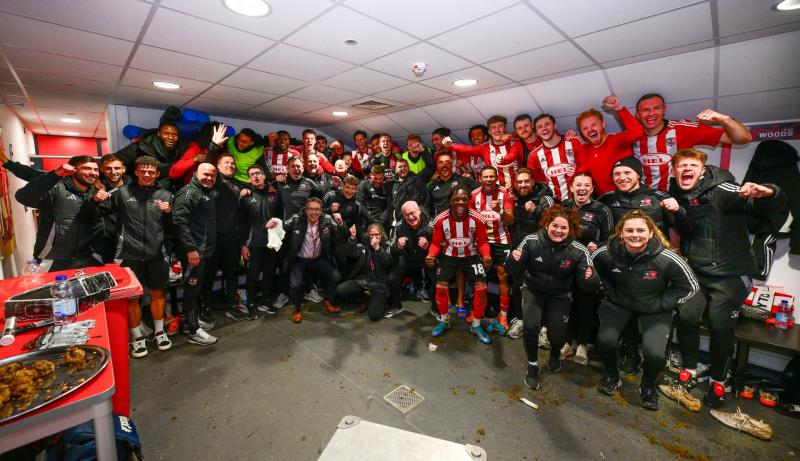 FA Cup joy for Exeter City. Pic from PPAUK