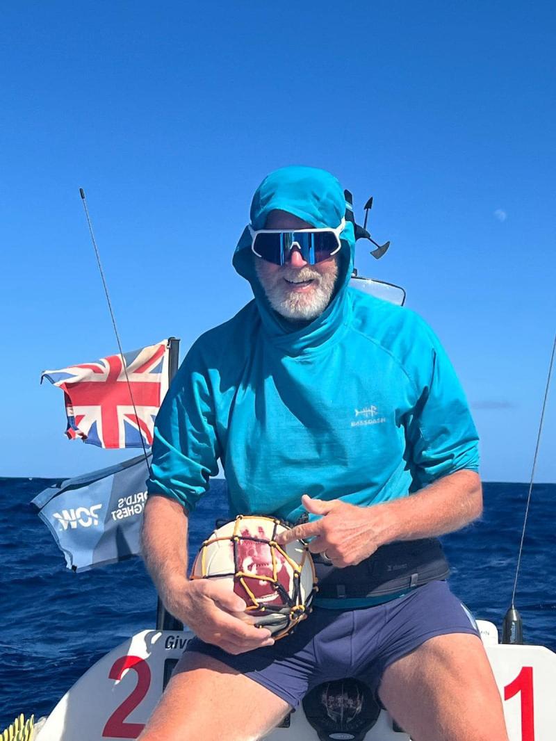 Andy Purvis with 'Wilson'