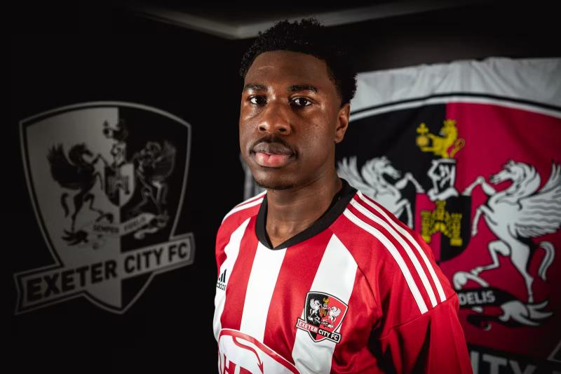 19-year-old winger Tony Yogane, Image: Exeter City FC