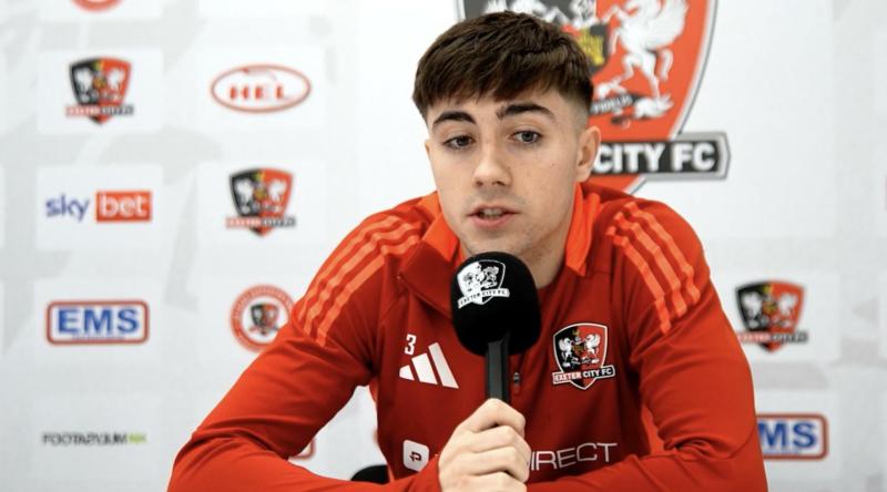 Cardiff City loanee Joel Colwill, Image: Exeter City FC