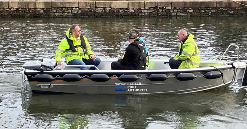 Exeter’s waterways welcome new electric boat, Image: Exeter City Council