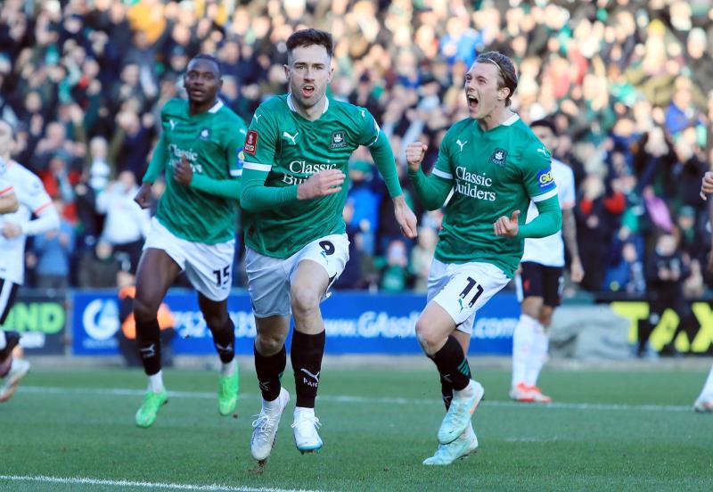 Ryan Hardie celebrates the winner. Pic from PPAUK