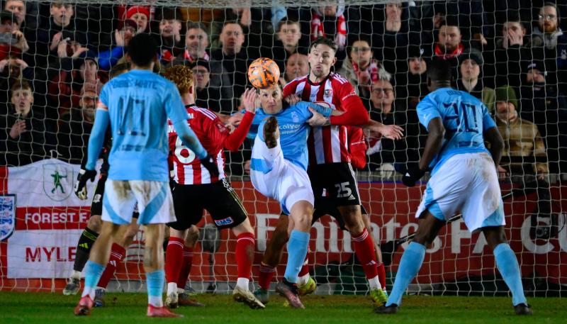 Exeter City's adventure with Nottingham Forest. Pic from PPAUK