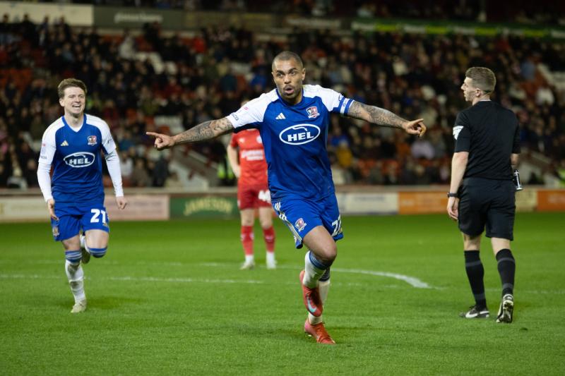 Joy for Josh Magennis. Pic from PPAUK
