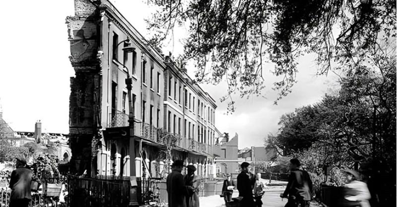 Exeter during the blitz (Image: Exeter City Council)