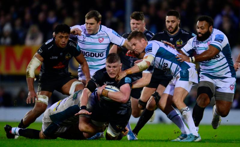 Exeter Chiefs vs Gloucester Rugby at Sandy Park, 29 December 2024 (Photo: Phil Mingo/PPAUK)