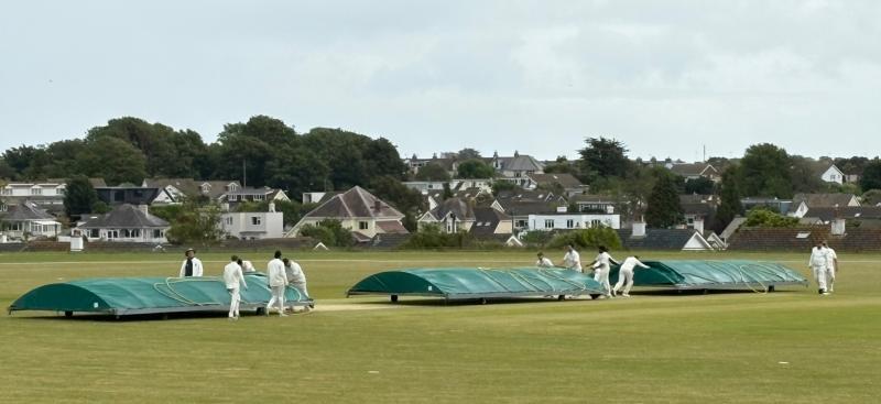 Covers on at Brixham CC