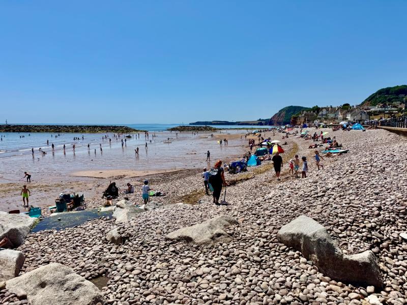 Many took to the coast to cool off this weekend 