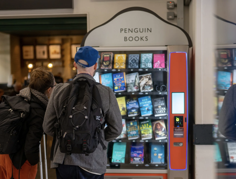 The Penguin Books vending machine at Exeter St David's . Picture by Jim Wileman