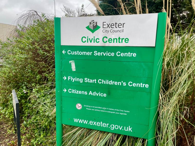 Exeter City Council's Civic Centre headquarters 