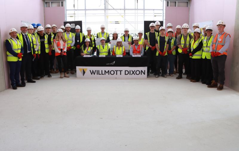 The award follows strong growth in construction at Exeter College